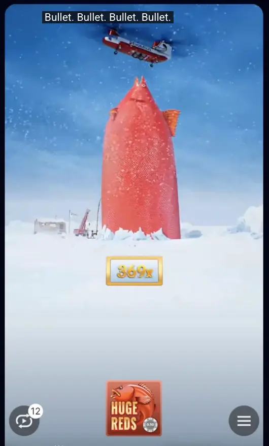 Ice Fishing Live big win celebration on mobile